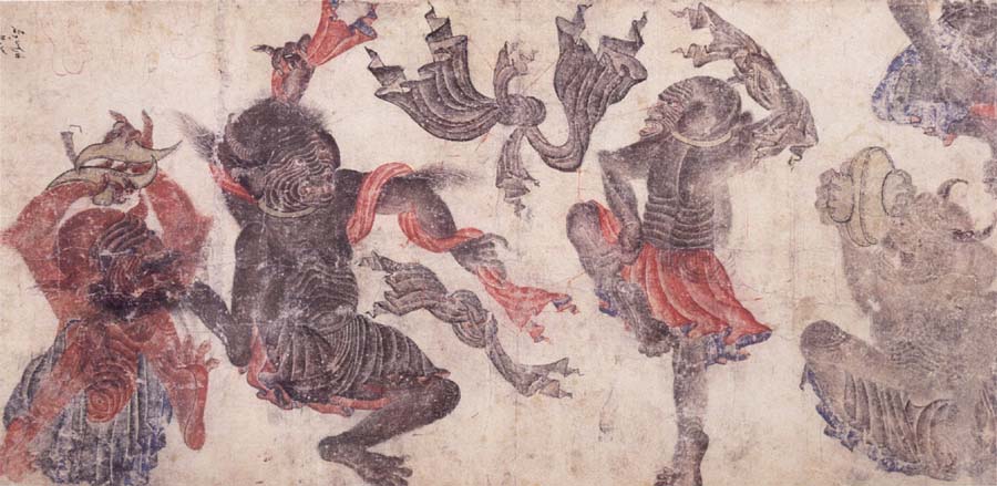 unknow artist Dancing demons